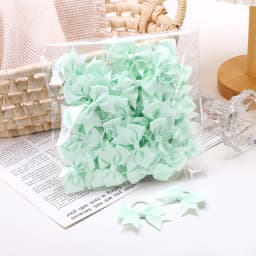 BABY BOWS 10Pcs New Color Grosgrain Ribbon Bows Elastic Hairties Hair Bands Girls Spring Head Rope Hair Accessories Wholesale