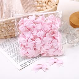 BABY BOWS 10Pcs New Color Grosgrain Ribbon Bows Elastic Hairties Hair Bands Girls Spring Head Rope Hair Accessories Wholesale