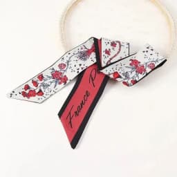 Fashion Printing Letter Hair Ribbons French Elegant Long Headband Bag Strap Accessories Girls Bow Knot Long Hair Scarf HairBand