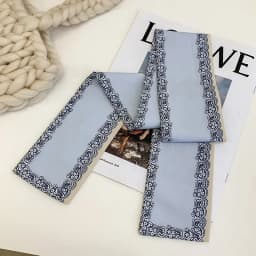 Fashion Printing Letter Hair Ribbons French Elegant Long Headband Bag Strap Accessories Girls Bow Knot Long Hair Scarf HairBand
