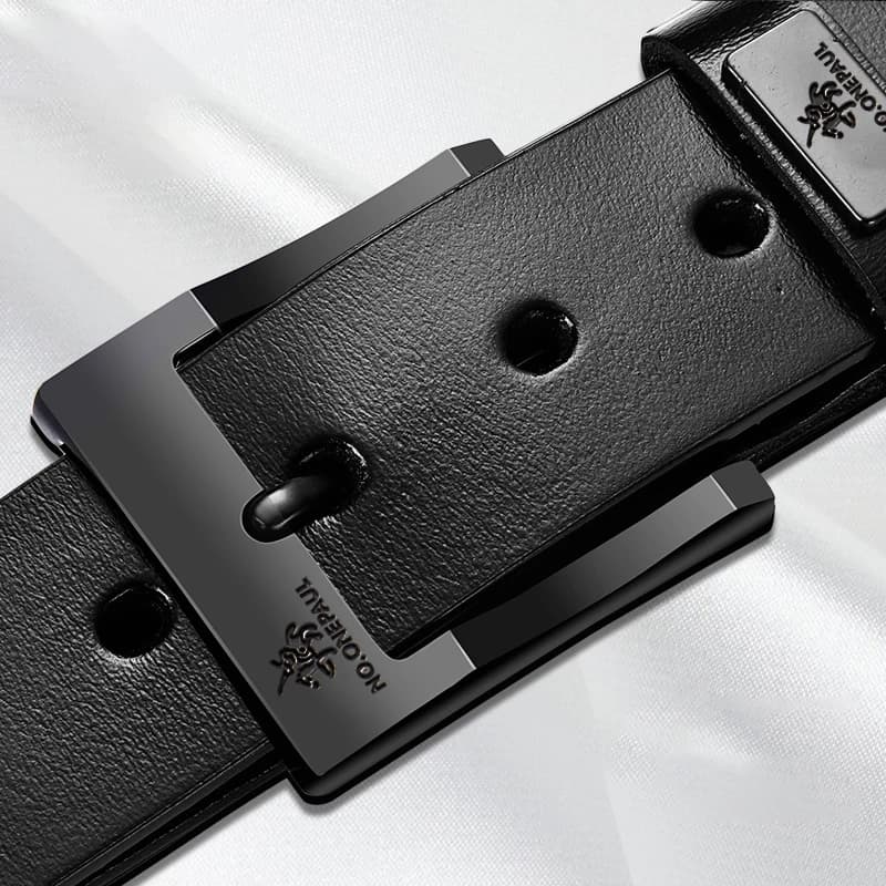 Men's High-quality Buckle Jeans Cowhide Casual Belt, Business Denim Belt, Men's Fashion Designer 2025 New Style
