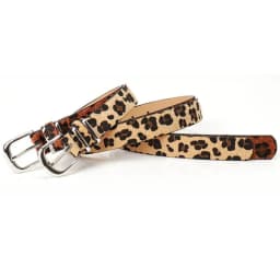 Fashion Metal Buckle Women's Belt Leopard Print PU Leather Waistband All-match Belt Matching
