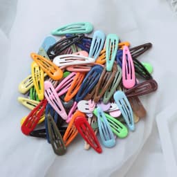 40Pcs Set New Paint Printing BB Clip Children's Broken Hairpin Metal Side Little Girl Hair Accessories Hairpin