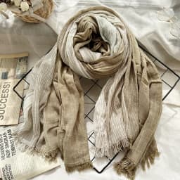 Cotton Linen Striped Scarf for Men Autumn Winter Men's Scarves Soft Warm Neckerchief Male Accessories Bufandas Shawls