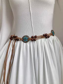 Women's Retro-Ethnic Style Waist Belt Summer New High-End Decorative Versatile Exclusive Crafted Cord