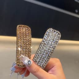 Korean Ladies Full Crystal Elegant Hairpin Side Hair Ornaments Women's New BB Clips Luxury Fashion Hair Clips Accessories