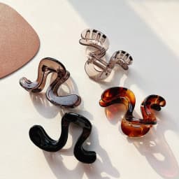 Wave Large Hair Claw Clips Crab Clamps Women Girls PC Jelly Leopard Ponytail Holder Hair Barrettes Hairpin Hair Accessoires New