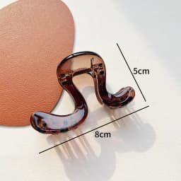 Wave Large Hair Claw Clips Crab Clamps Women Girls PC Jelly Leopard Ponytail Holder Hair Barrettes Hairpin Hair Accessoires New