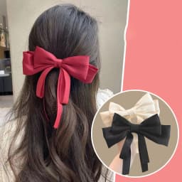 Fashion Spring Ribbons Bows Hair Clips Claw Hairpins For Women Girls Lady Headwear Barrettes Korean Ponytail Hair Accessories