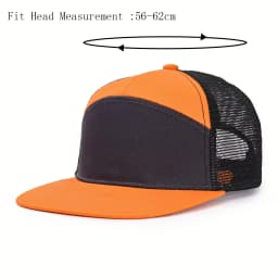 Custom logo 7 Panel Baseball Cap Hip Hop Mesh Cap Men's Trucker Hat Visor Hard top Snapback Female unisque DIY design printed gr