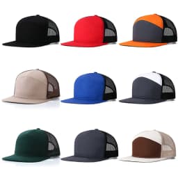 Custom logo 7 Panel Baseball Cap Hip Hop Mesh Cap Men's Trucker Hat Visor Hard top Snapback Female unisque DIY design printed gr