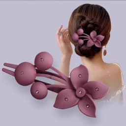 Luxury Rhinestones Flower Hairpin For Women Lady Elegant Hair Ornament Barrette Hair Clip Hairgrip Fashion Hair Accessories