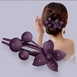 Luxury Rhinestones Flower Hairpin For Women Lady Elegant Hair Ornament Barrette Hair Clip Hairgrip Fashion Hair Accessories