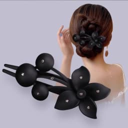 Luxury Rhinestones Flower Hairpin For Women Lady Elegant Hair Ornament Barrette Hair Clip Hairgrip Fashion Hair Accessories