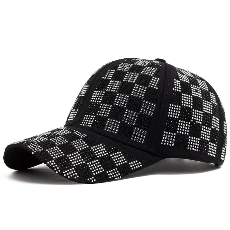 Women's Baseball Cap Fashion Rhinestone Personality Street Hip Hop Caps For Female Summer Outdoors Sun Visor Hat Adjustable