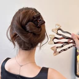 U-Shaped Hair Fork Fashion Tortoiseshell Acetate Bow Hairpin Geometric Design Headwear Hair Sticks Women Girls Hair Accessories