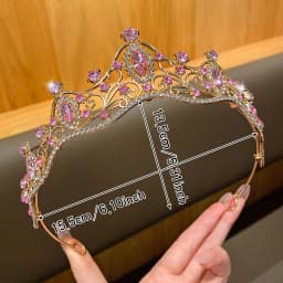 1 large crown fashionable crown headband suitable for performances and birthdays as a hair accessory
