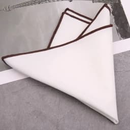 2Pcs Handkerchiefs for Men Cotton Linen Mens Handkerchiefs with Pocket Squares Holder White Hankies for Wedding Exercise