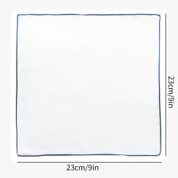 2Pcs Handkerchiefs for Men Cotton Linen Mens Handkerchiefs with Pocket Squares Holder White Hankies for Wedding Exercise