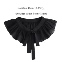 Lace Frill False Collar Summer Dress Shirt Detachable Collar Decoration Removable Clothing Shoulder Wraps Fake Collar Cape