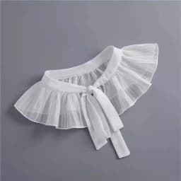 Lace Frill False Collar Summer Dress Shirt Detachable Collar Decoration Removable Clothing Shoulder Wraps Fake Collar Cape