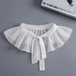 Lace Frill False Collar Summer Dress Shirt Detachable Collar Decoration Removable Clothing Shoulder Wraps Fake Collar Cape