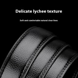 Men's Automatic Belt , Without Buckle,110-160cm Genuine Leather Belt, 3.5cm Belt for 3.5-3.8 Buckle Replacement Belt