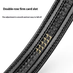 Men's Automatic Belt , Without Buckle,110-160cm Genuine Leather Belt, 3.5cm Belt for 3.5-3.8 Buckle Replacement Belt