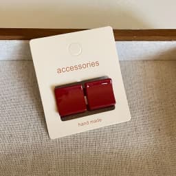 Red hair clip women's side bange small mini duckbill clip temperament seamless hair clip headwear Hair Claws