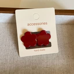 Red hair clip women's side bange small mini duckbill clip temperament seamless hair clip headwear Hair Claws