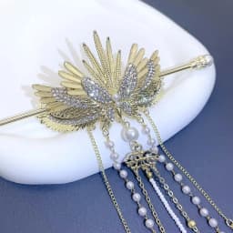 Female Luxury Chinese Headwear Angel Wing Baby Hairpin Alloy Tassels Hair Sticks Women Daily Hair Clip Sweet Hair Accessories