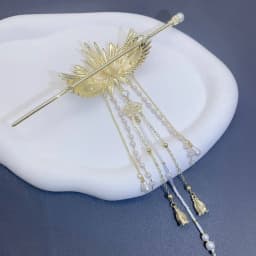 Female Luxury Chinese Headwear Angel Wing Baby Hairpin Alloy Tassels Hair Sticks Women Daily Hair Clip Sweet Hair Accessories