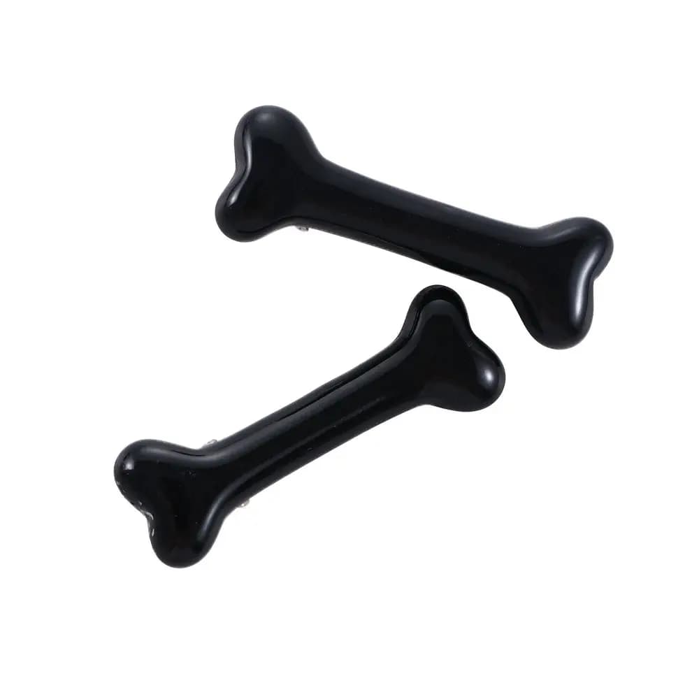 2pcs/pack Personality Hair Decoration Fashion Dog Bone Design Hair Accessories Hairpin Headwear Barrettes Hair Clips