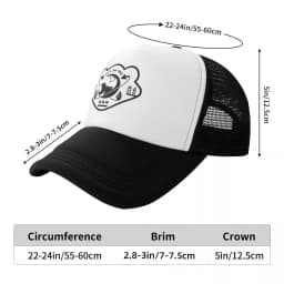 Preppy Grizzco Funny Splatoons Travel Mesh Baseball Caps Women Adult Female Beach Sunscreen Hats Snapback Cap