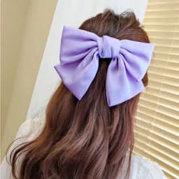 Big Hair Bow Ties Hair Clips Satin Two Layer Butterfly Bow For Women Bowknot Hairpins Trendy Girls Hair Accessories Barrettes