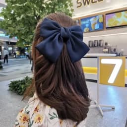 Big Hair Bow Ties Hair Clips Satin Two Layer Butterfly Bow For Women Bowknot Hairpins Trendy Girls Hair Accessories Barrettes