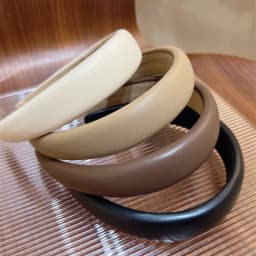 1pc Leather wide headband for women, retro French style face wash, hair pressure headband, hair clip headband, hair accessory