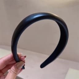 1pc Leather wide headband for women, retro French style face wash, hair pressure headband, hair clip headband, hair accessory