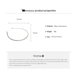 Square Rhinestones Minimalist Scrunchies for Women Fashion High Skull Top Pressure Headbands High-grade Versatile Accessories