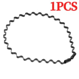 6PCS Metal Headband for Men Women Fashion Hair Bands Outdoors Sports Non Slip Smooth Elastic Teeth Comb Unisex Hair Accessories