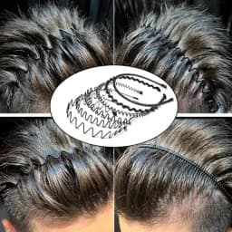 6PCS Metal Headband for Men Women Fashion Hair Bands Outdoors Sports Non Slip Smooth Elastic Teeth Comb Unisex Hair Accessories