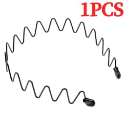 6PCS Metal Headband for Men Women Fashion Hair Bands Outdoors Sports Non Slip Smooth Elastic Teeth Comb Unisex Hair Accessories