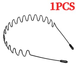 6PCS Metal Headband for Men Women Fashion Hair Bands Outdoors Sports Non Slip Smooth Elastic Teeth Comb Unisex Hair Accessories