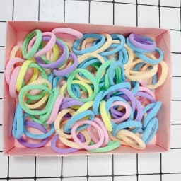 100/200PCS 4cm Elastic Hair Bands Candy Colors Hair Ties for Girls Chidren Headband Colorful Hair Accessories Headwear Wholesale