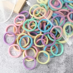 100/200PCS 4cm Elastic Hair Bands Candy Colors Hair Ties for Girls Chidren Headband Colorful Hair Accessories Headwear Wholesale