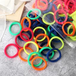 100/200PCS 4cm Elastic Hair Bands Candy Colors Hair Ties for Girls Chidren Headband Colorful Hair Accessories Headwear Wholesale
