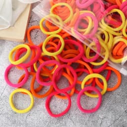 100/200PCS 4cm Elastic Hair Bands Candy Colors Hair Ties for Girls Chidren Headband Colorful Hair Accessories Headwear Wholesale