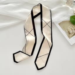 Fashion Printing Flower Long Ribbons Hair Scarf for Women INS Design Silk Headband Long Scarves Ribbon Hair Accessories