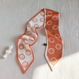 Fashion Printing Flower Long Ribbons Hair Scarf for Women INS Design Silk Headband Long Scarves Ribbon Hair Accessories