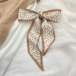 Fashion Printing Flower Long Ribbons Hair Scarf for Women INS Design Silk Headband Long Scarves Ribbon Hair Accessories